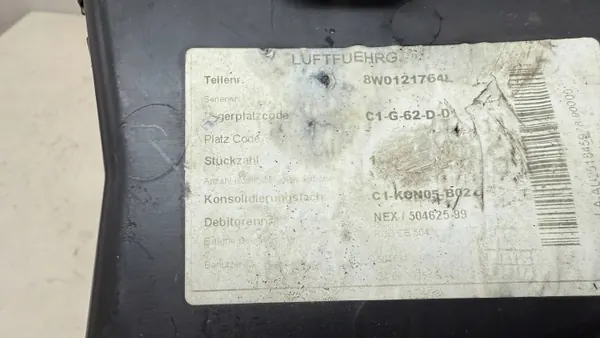 Bremsenkühllufteinlass vorne rechts OEM 8W0121764L image 6
