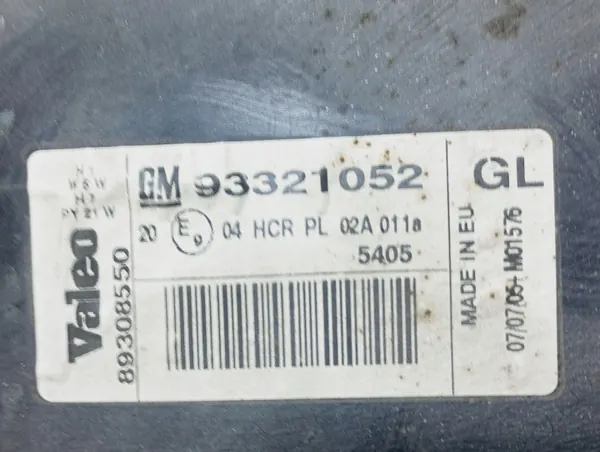 Phare gauche Opel Meriva A 03-10 OE 93321052GL image 5