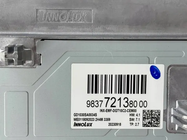 Radio-Navigointinäyttö OEM 9837721380 Opel Grandland image 6