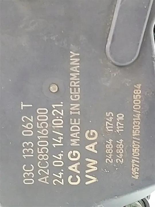 Corpo de borboleta Skoda Fabia II 2007-2014 1.4 B OEM 03C133062T image 2