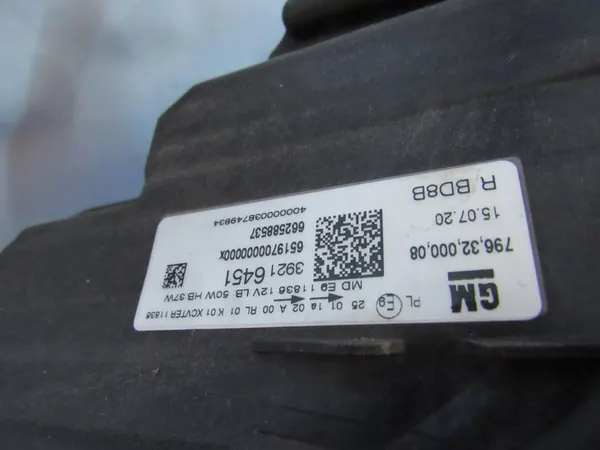 Oikea Opel Astra K Full LED InteliLux Lamppu image 9