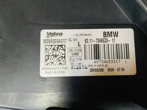 Farol Dianteiro Esquerdo BMW X1 F48 15-21 7346533 image 7