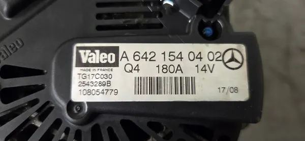 Vaihtovirtageneraattori Mercedes W 164 3.0 CRD A013 154 09 02 image 2
