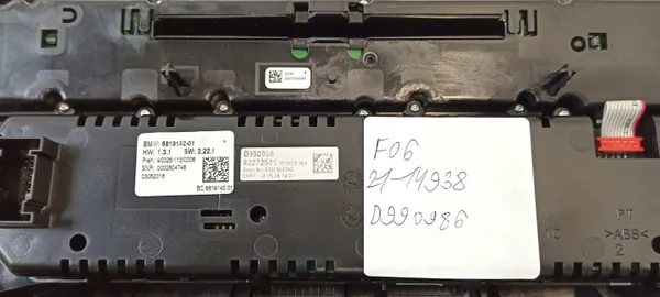 Ilmastointipaneeli BMW 6-sarja F06 OEM 6819142 image 7