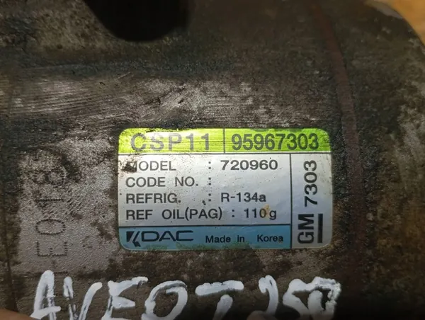 Compressore aria condizionata Chevrolet OE 95967303 image 5
