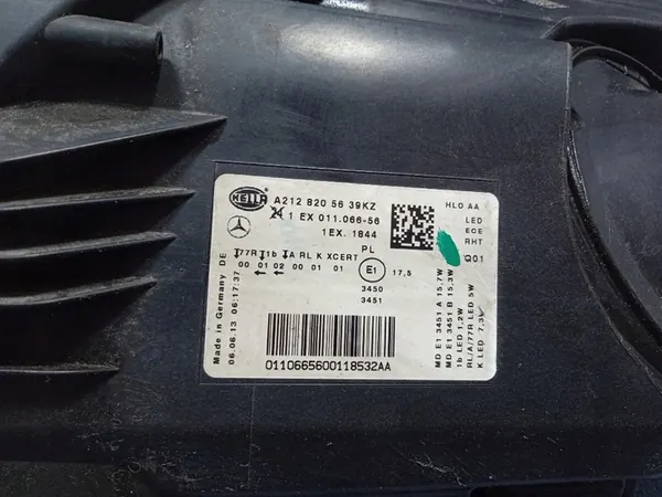 MERCEDES E W212 LIFT RECHTER KOPLAMP EU A2128205639 image 6