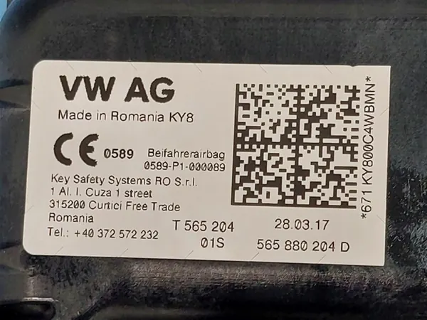 Consola Salpicadero OEM 565880204D Skoda Kodiaq image 4