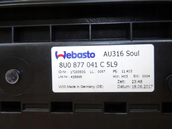 OEM 8U0877041C Teto Panorâmico Vidro Preto S-Line image 6