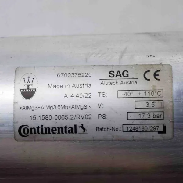 Tanque de ar Maserati OEM 670037522 para Levante SUV image 6