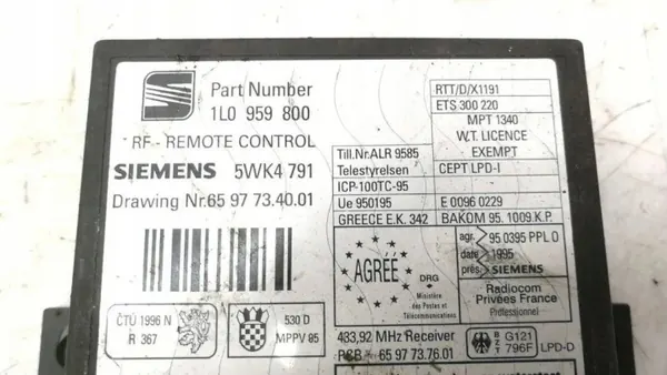 Módulo Conforto SEAT OEM 6597734001 para Cordoba image 7