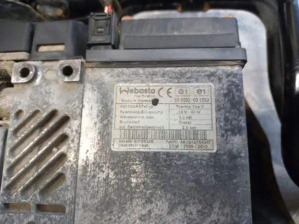 Webasto pysäköintilämmitys OEM 000002031232 Citroen C8 image 3