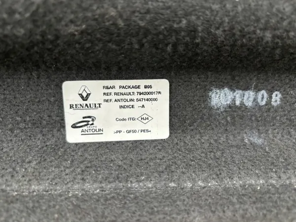 Taka Hylly OEM 794200017r Megane III Hatchbackille image 7