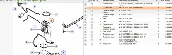 Polttoainepumppu Saab 9-3 2003 image 6