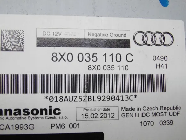OEM 8X0035110C CD-vaihtaja Audi A1 A4 A5 Q5 image 6