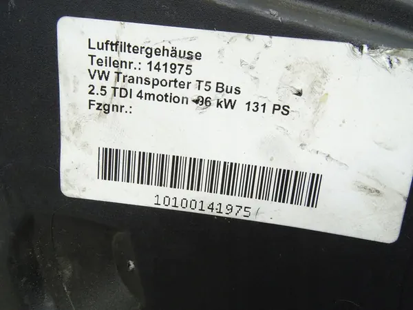 Ilmansuodattimen kotelo Transporter T5 image 6