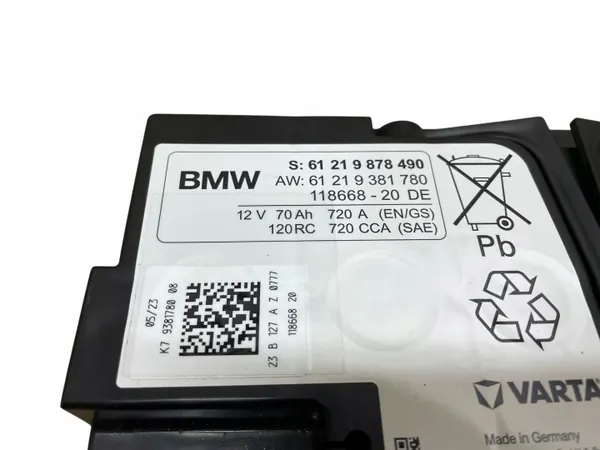 AGM-Batterie OEM 9878490 12V 70Ah für BMW image 4