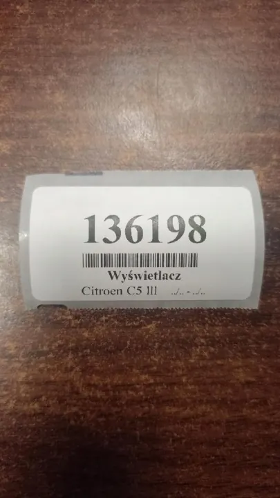 Citroen C5 III Display OEM 9664993180 - Gebruikt image 8