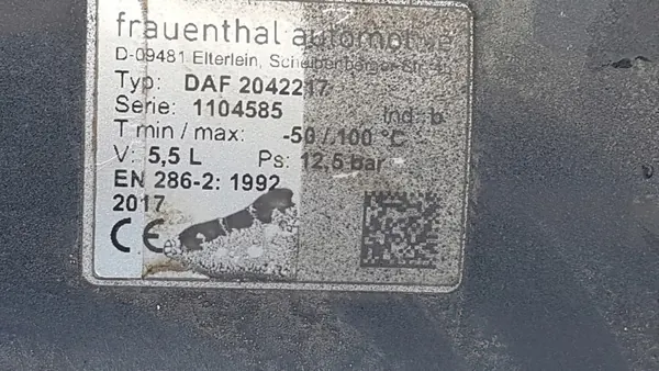 Luchtreservoir 5,5L 2042217 DAF XF 106 Lift image 3