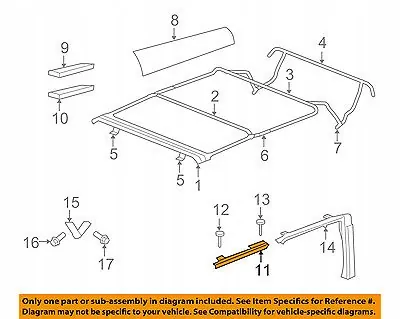 Moldura plástica porta dianteira OEM 5182825AE para Jeep Wrangler JK image 3