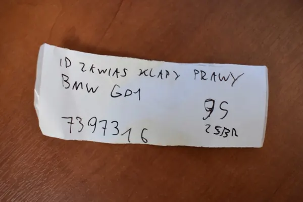 Bisagra de maletero derecha BMW G01 OEM 7397316 555 image 4