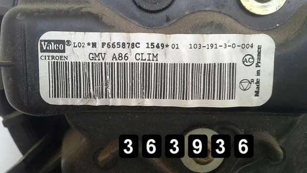 Verwarmingsventilator OEM AM-363936 voor Citroen C3 image 6