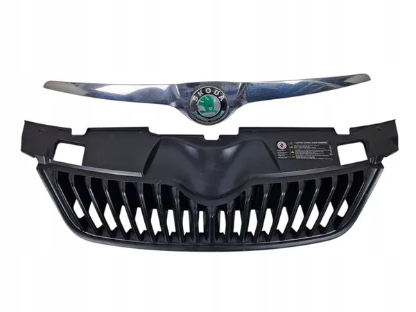 SKODA FABIA 2 Front Grille Chrome OEM 5J0853668B image 2