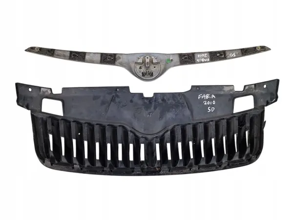 SKODA FABIA 2 Front Grille Chrome OEM 5J0853668B image 3