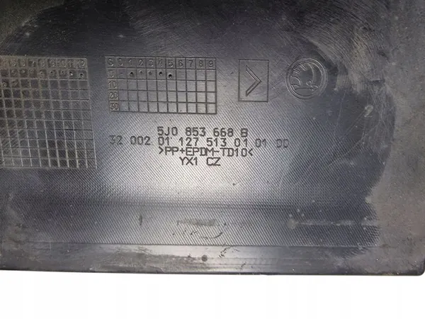 SKODA FABIA 2 Front Grille Chrome OEM 5J0853668B image 4