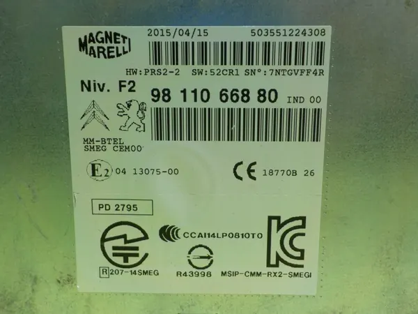 OEM 9811066880 Radio Navigation für Peugeot 208 I image 6