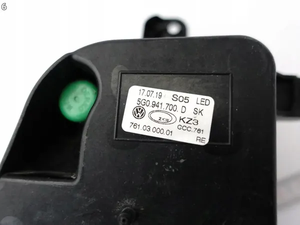 VW GOLF VII 7 5G0 GTI GTD 17-20 Luz Halógena LED DRL Direita image 7