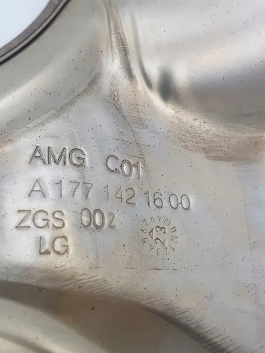 Original värmeskydd grenrör Mercedes M177 4.0 V8 A1771421600 image 5