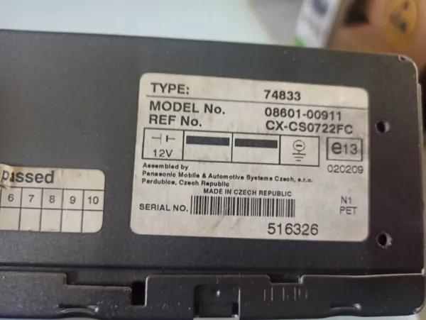 Käytetty 3K CD-vaihtaja OEM 55664433 Corolla E12:lle image 3