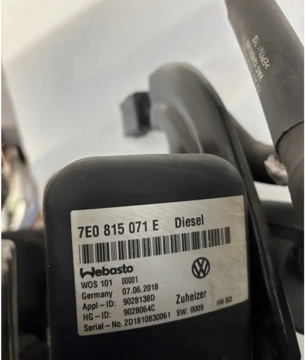 Calefactor Webasto VW T6 Multivan 7E0815071E image 4
