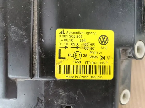 Vasen Etuvalaisin VW Touran I 03- Alkuperäinen Tumma 1T0941005P image 6