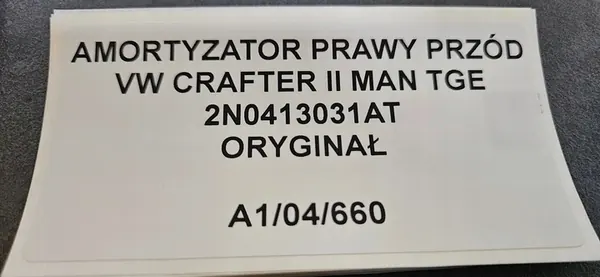 Ammortizzatore Anteriore Destro VW Crafter II MAN TGE image 6