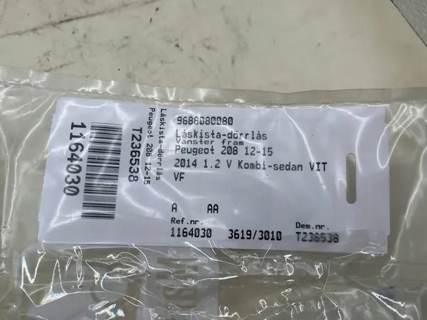 Fram vänster lås Peugeot 208 9688080080 image 4