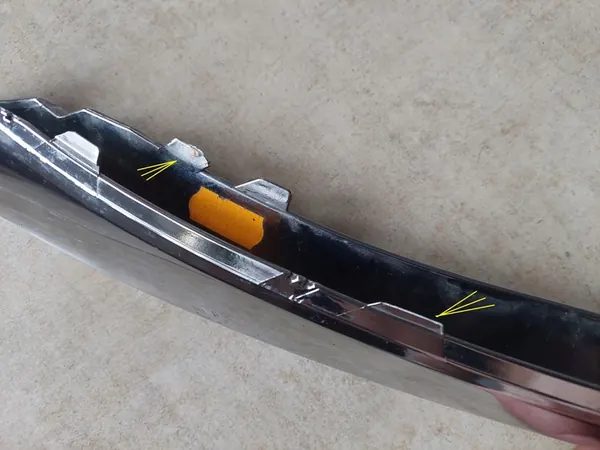 Acabamento de Para-choque - Grade Cromada - Esquerda - Mercedes S-Class W222 image 6