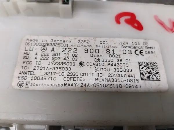 Module de commande Keyless OEM S26383386 Mercedes S W222 image 3