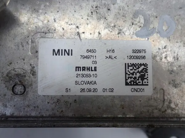 OEM 7949711 ROZP AC-förångare Skrapa för MINI Cooper SE F56 image 5