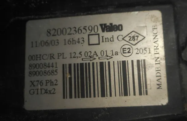 Faros delanteros izquierdo Renault Kangoo I 8200236590 image 5