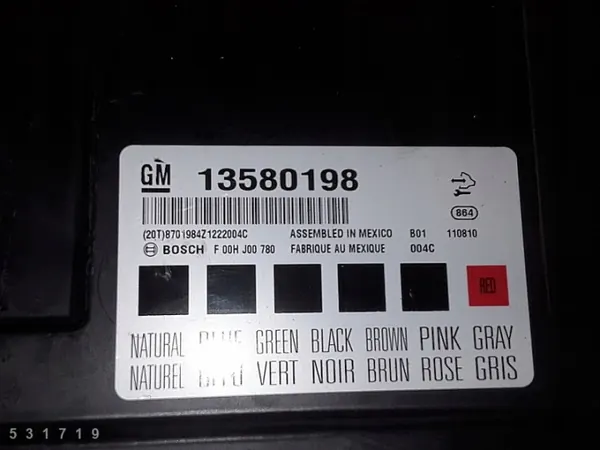 2011 Opel Insignia A ECU 13580198 image 4
