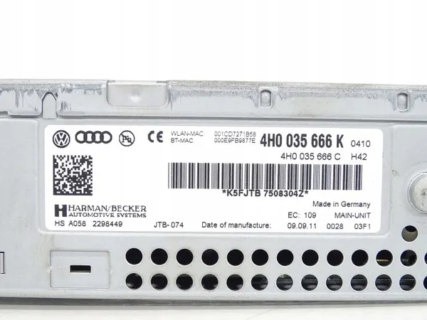 Lector de tarjeta SD OEM 4H0035666K para Audi A8 D4 MMI image 5