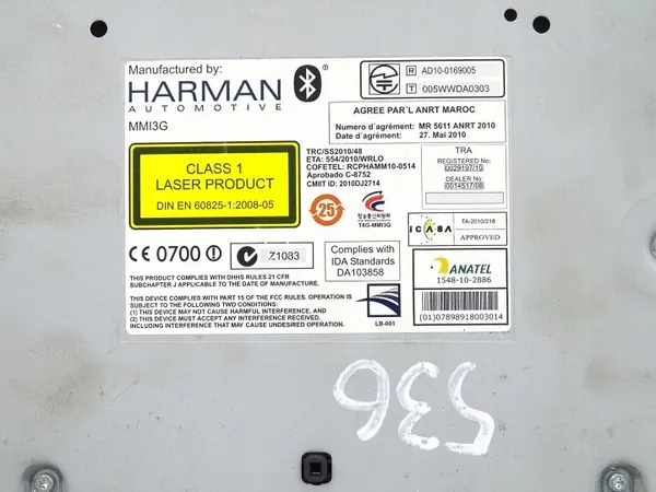 Lector de tarjeta SD OEM 4H0035666K para Audi A8 D4 MMI image 6