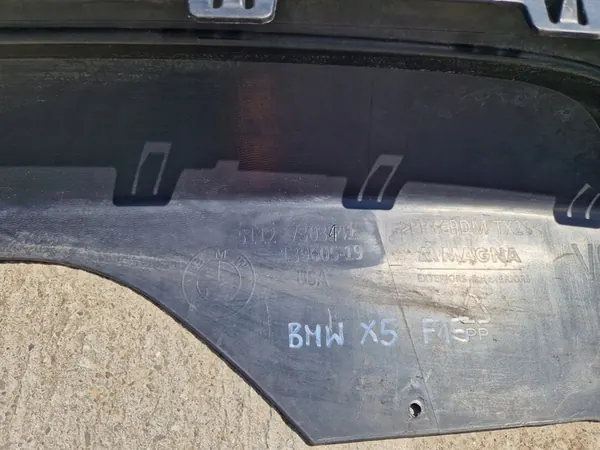 BMW X5 F15 Bakre Stötfångare Spoiler 7303441 OEM image 6