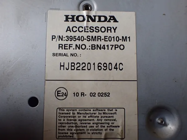 DVD/CD-lezer OEM 39540-SMR-E010-M1 voor Honda Civic image 7