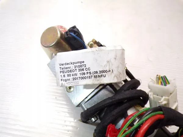 Bomba de teto Peugeot 206 CC Cabrio OEM 9639025080 image 3