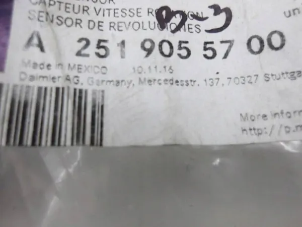 MERCEDES R W251 Speed Sensor A2519055700 image 2