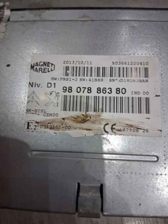 Peugeot 308 multimediasema OEM 9807886380 image 3