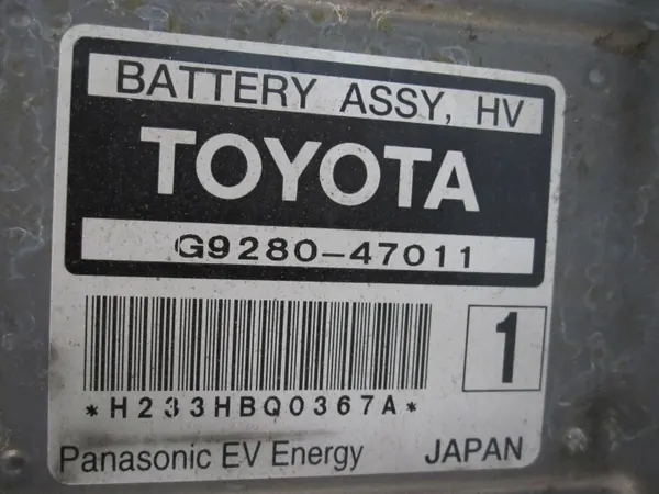 Batería Toyota G9280-47011 - 6Ah Pieza OEM Usada image 10