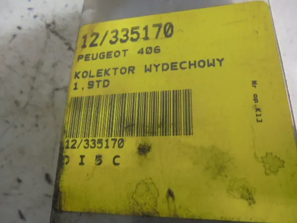 Peugeot 406 Avgasgrenrör OEM 9613020480 image 4